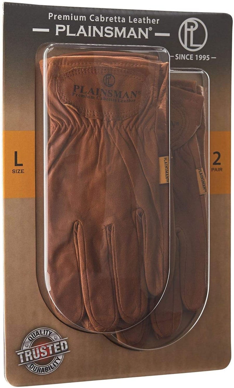 Plainsman Premium Cabretta Leather Gloves (2 Pair) - Large - Image 1